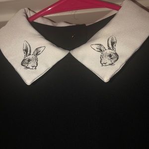 Black dress with White collar